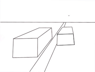 Draw One Point Perspective - Step 3