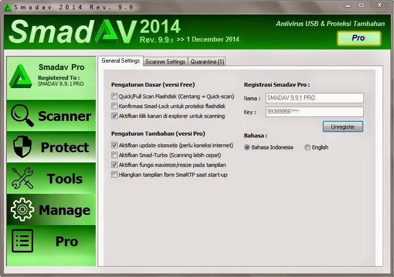 Download SmadAV 2014 Rev. 9.9 Pro