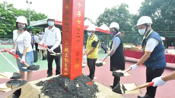 二水鄉運動公園風雨球場整建今動土 完善運動環境