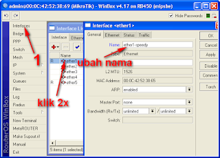 Ubah nama interface