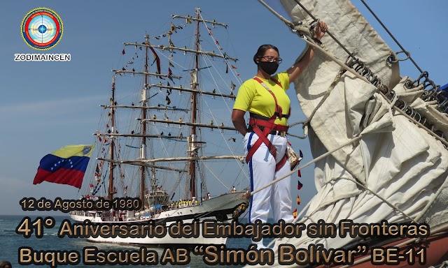 Celebramos los 41º Aniversario del Embajador sin Fronteras Buque Escuela AB "Simón Bolívar" BE-11