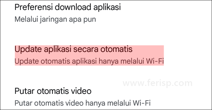 Cara Mematikan Update Otomatis Aplikasi di Google Play Store