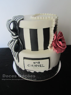 Bolo de aniversário Chanel nº18