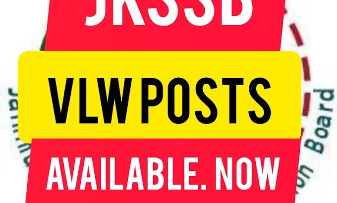 JKSSB 1395 Village Level Worker (VLW) Posts, Apply Now