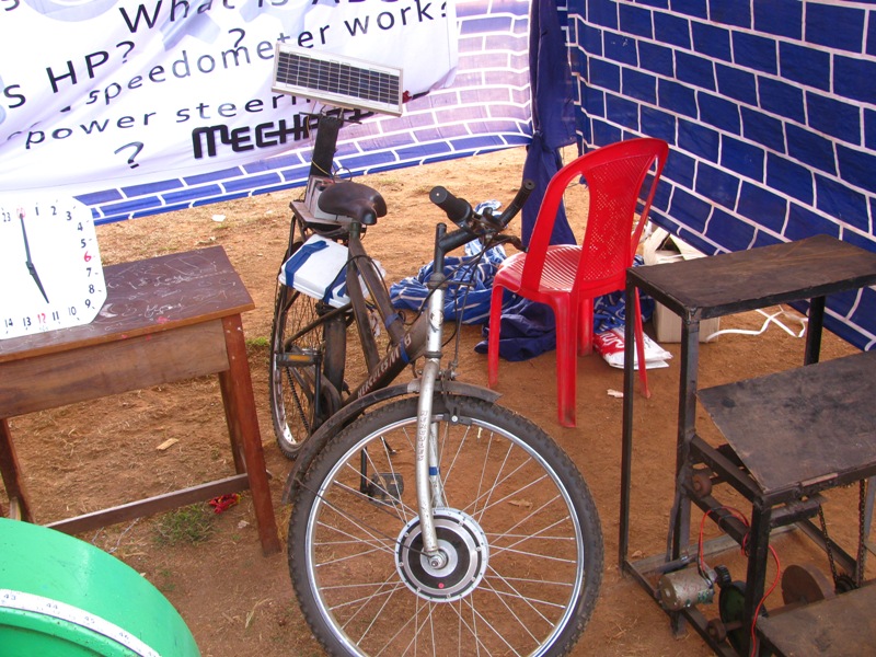 Bajaj RE Modified as a GoCart Solar powered Bicycle hm contessa modified
