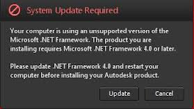 error install net framework