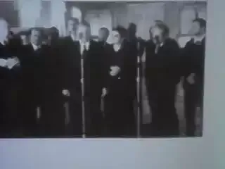 النواوى مع استاذ يوسف السباعى وزير الثقافة الاسبق بمعرض توت عنخ امن بموسكو 1975