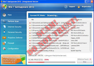 Remove Win 7 Antispyware 2013