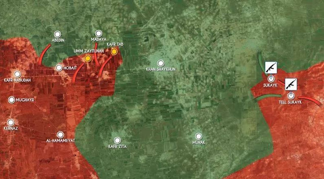 Ο Συριακός Αραβικός Στρατός προελαύνει στην περιοχή νότια του Ιντλίμπ