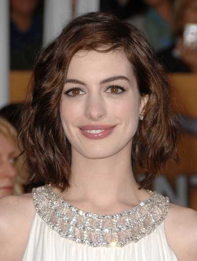 layered hairstyles for medium length hair. anne hathaway red hair. anne