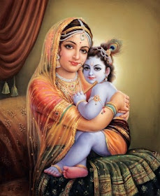 Baby Krishna with Mother Yashoda