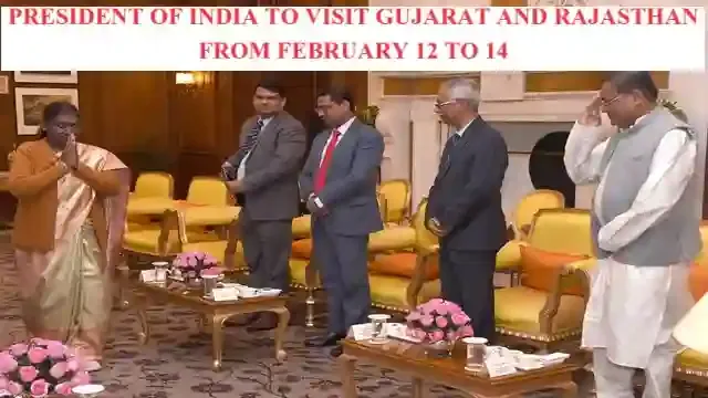 What is the significance of the president's visit to gujarat and rajasthan