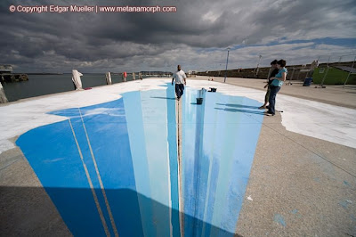 Ice Age in 3D Street Art by Edgar Mueller Seen On www.coolpicturegallery.net