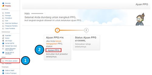 Klik Ajuan PPG