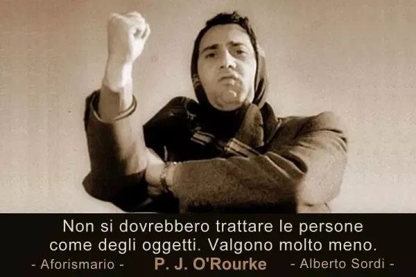 Alberto Sordi fa il gesto dell'ombrello nel film I vitelloni,