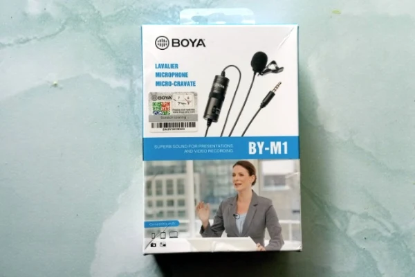 Unboxing dan Mencoba Clip on Mic Boya M1