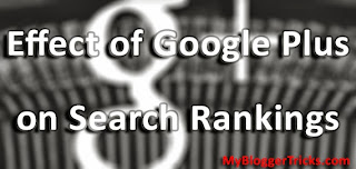 Google Plus Effect On Search Rankings