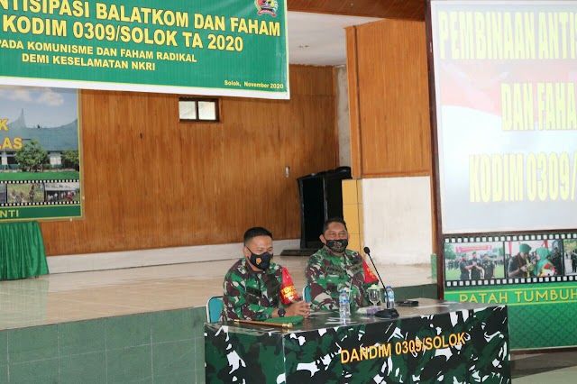 Kodim 0309/Solok Gelar Pembinaan Antisipasi Bahaya Laten Komunis dan Paham Radikal