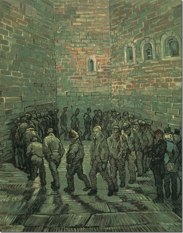 1890 Gogh van Vincent La cour de prison