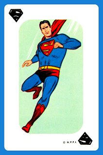 1966 Whitman - Superman Card Game - Superman (Aqua)