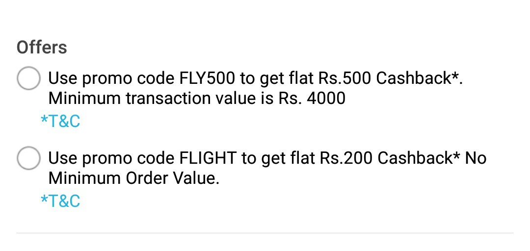 For above Rs.4000* " FLY500"