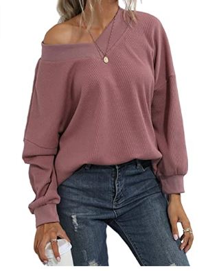 Women's Casual V Neck Long Sleeve Oversized Button - Sweater 2020