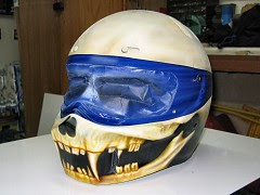 Airbrush Art Looks So Scary On Helmet