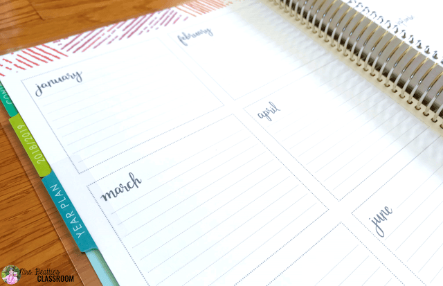 Photo of Erin Condren Teacher Planner planning pages