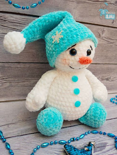 PATRON GRATIS MUÑECO DE NIEVE AMIGURUMI 35378