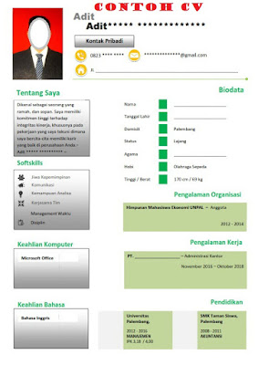 Surat Lamaran Kerja Dan Curriculum Vitae CV