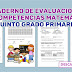 Cuaderno de Evaluaciones por competencias Matemáticas Quinto Grado Primaria