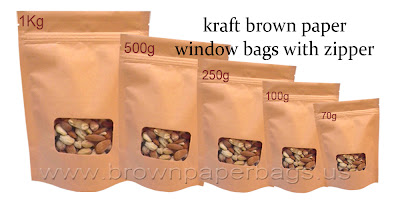 Paper bags with window