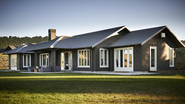 black exterior home