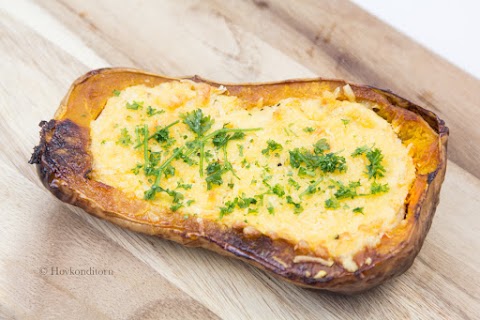 Ricotta stuffed Butternut Squash