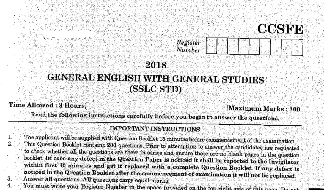 tnpsc group 4 previous year question paper