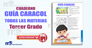 Cuaderno Guía Caracol tercer grado primaria