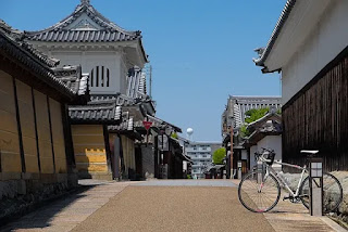 富田林寺内町の風景と自転車