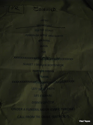 Enslaved : set-list @ Hole In The Sky 2009