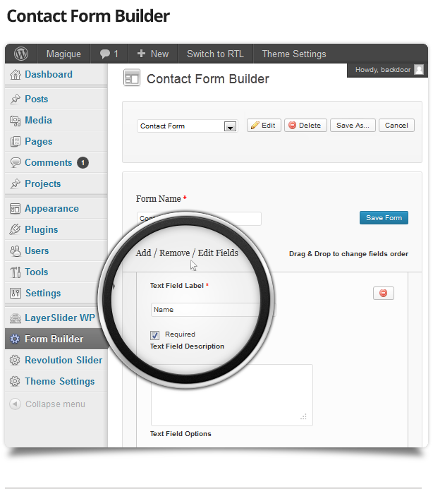 contact form builder