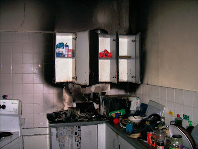 Burnt kitchen