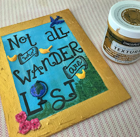 not all who wander are lost quote canvas paint