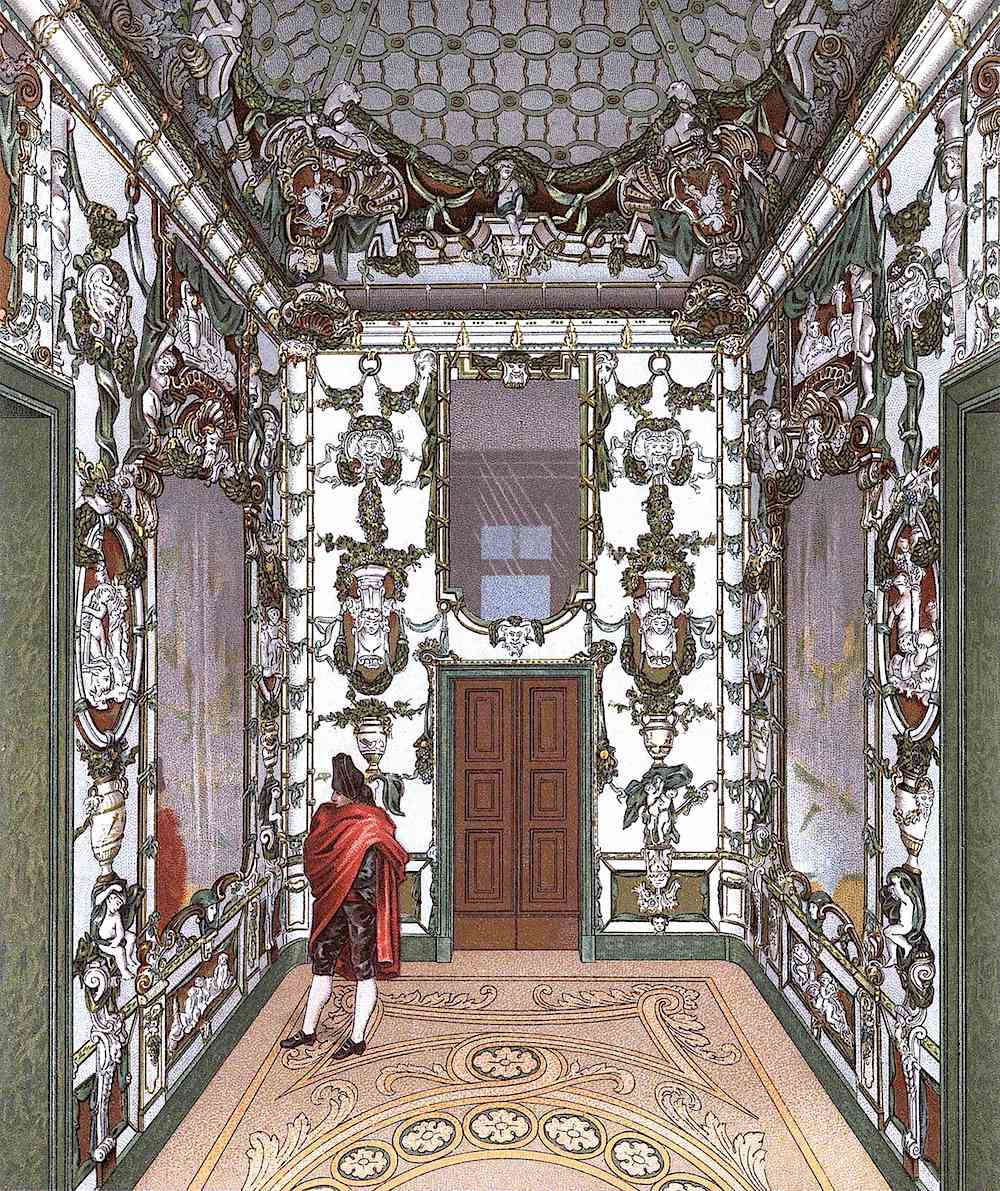 1700s Spain: opposite mirrors create a visual infinity