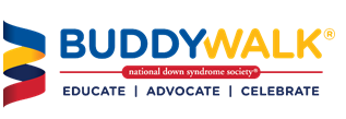 Buddy Walk Educate Advocate Celebrate National Downs Syndrome Society logo