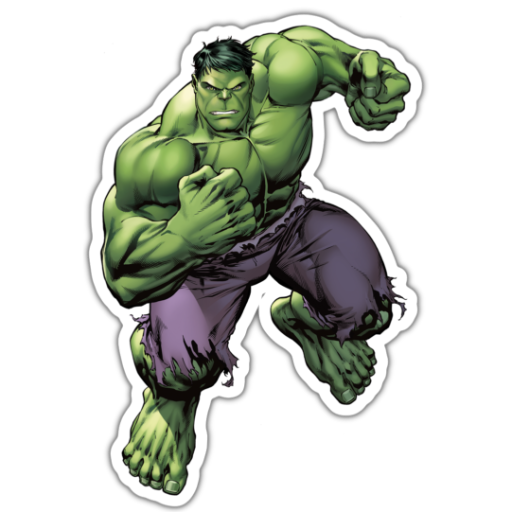 Power avenger hulk sticker