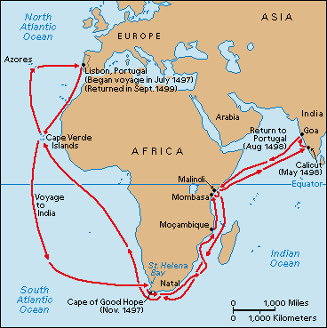 Vasco Da Gama Route