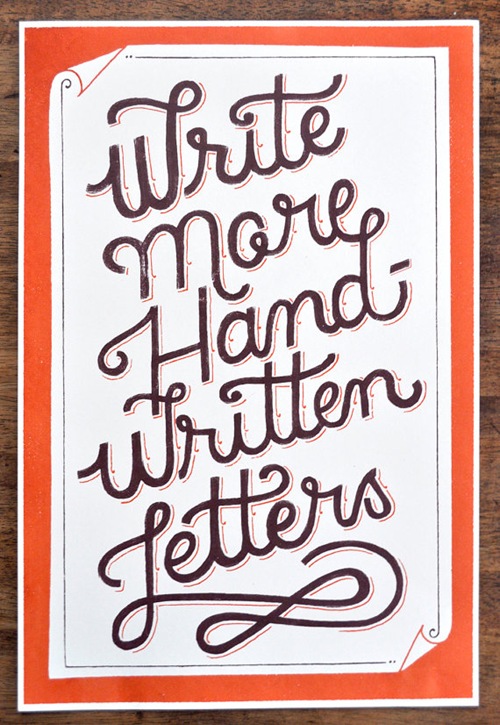 Write More Handwritten Letters print by Mary Kate McDevitt 