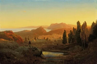 Italian landscape painting Andreas Achenbach