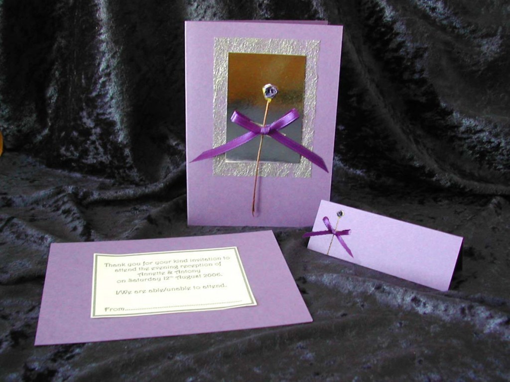 Purple Wedding Invitations