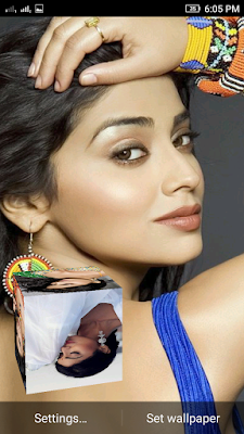 Shriya Saran 3D live Wallpaper For Android Mobile Phone