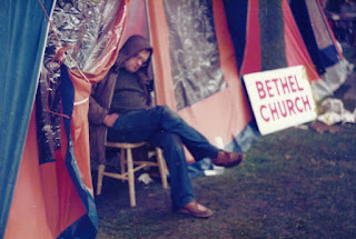 Bethel Church tent - catching forty winks